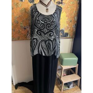 Alfani Plus Size Layered Look Pull Over Flowy Dress 2-3X